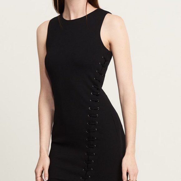 DYNAMITE Bodycon Lace Up Dress BNWT! Sz XS - Picture 1 of 5